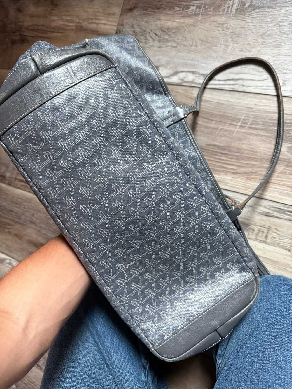 Goyard Gray Monogram Canvas Tote - Picture 5 of 6